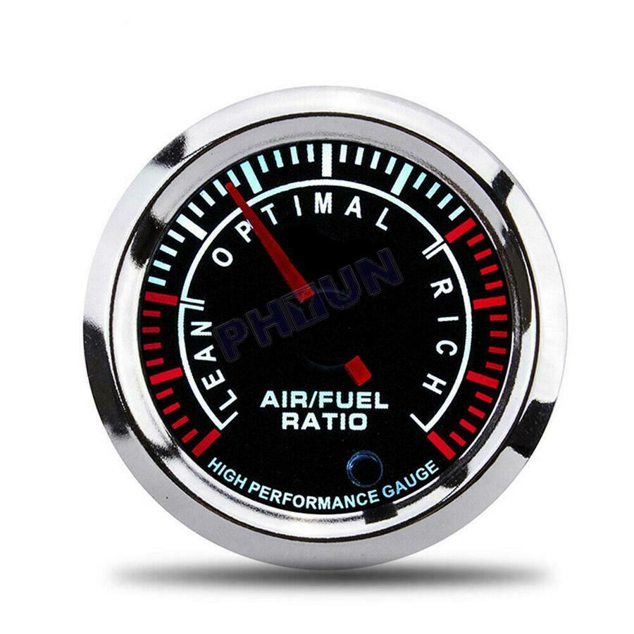 2 inch Car Motorcycle Air Fuel Ratio Gauge Smoke Tint Lens 7Colors Universal