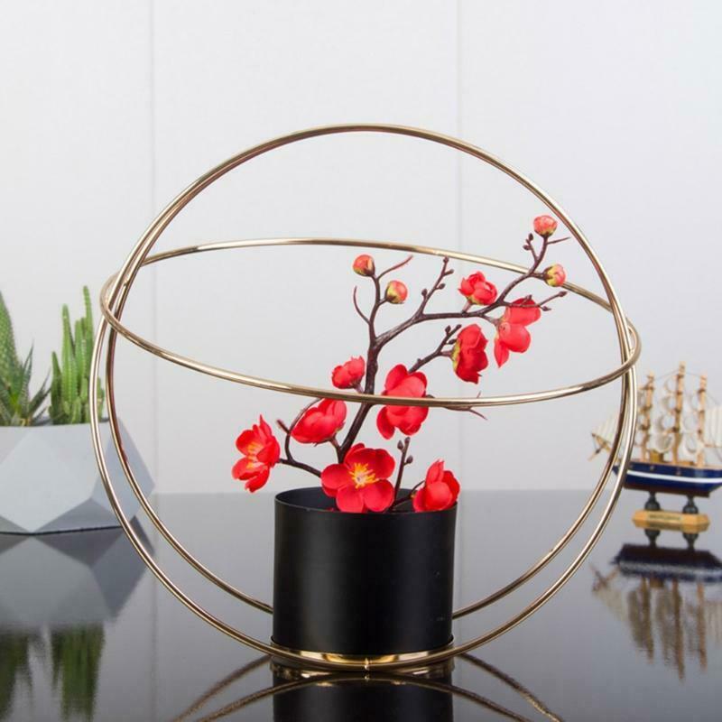 Wrought Iron Plant Pot Stand Rack Holder Indoor Outdoor Flower Arrangement Decor