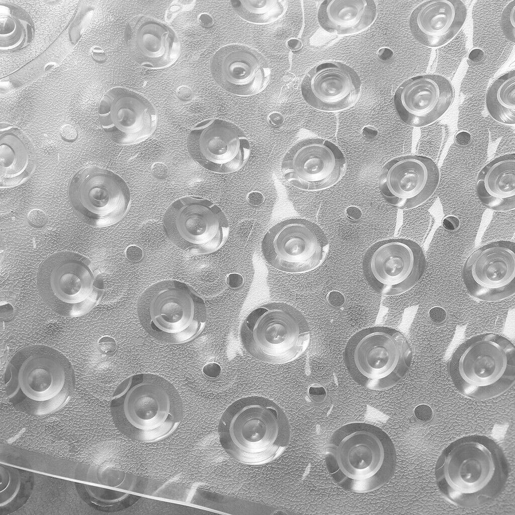 Extra Long Non-slip Bathroom Bathtub Mat with Suction Cup Transparent
