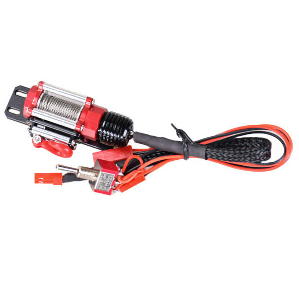RC Crawler Steel Automatic Winch for SCX10 D90 D110 TF2 TRX4 1/10 RC Crawler