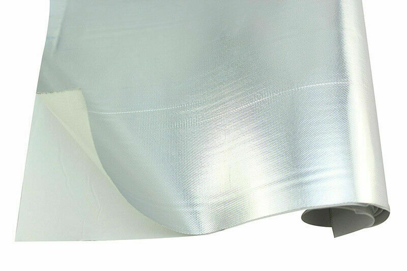 Car Motorcycle Heat Shield Barrier Aluminum-Fiberglass +Adhesive Layer 12"x39.4"
