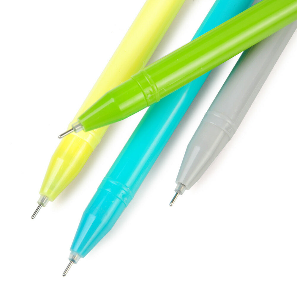 Randomly 2pcs 0.5mm Potted Plant Cactus Black Gel Ink Needlepoint Pen Stationery