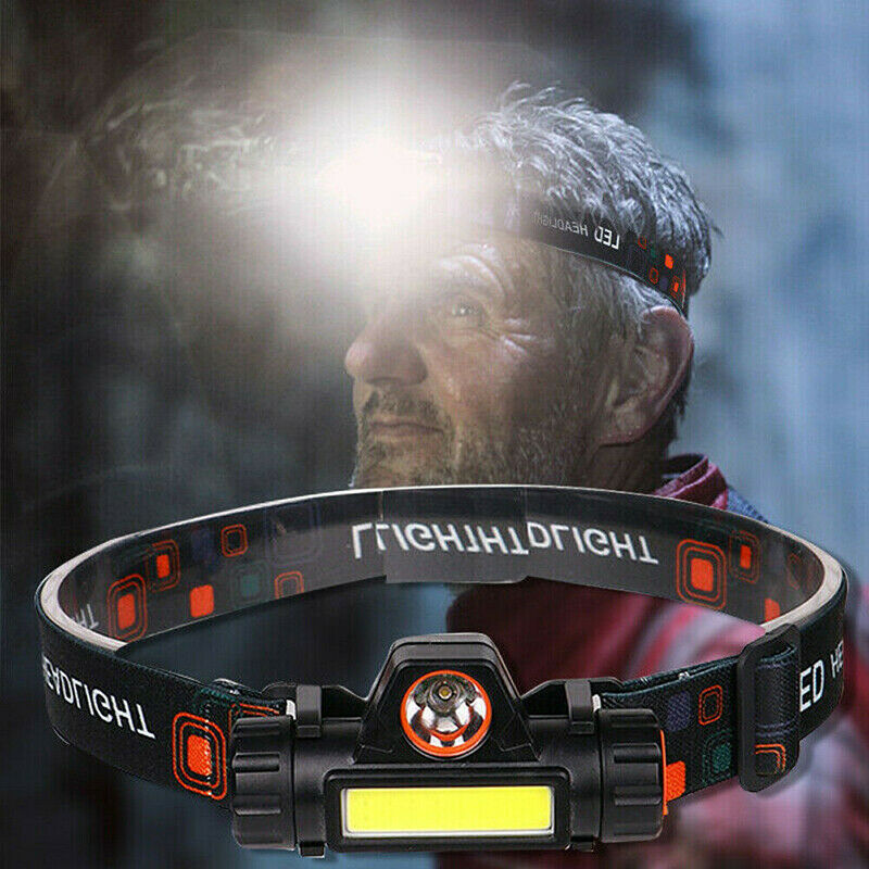 Waterproof USB Rechargeable LED Headlamp Lamp Torch Flashlight light Headlight