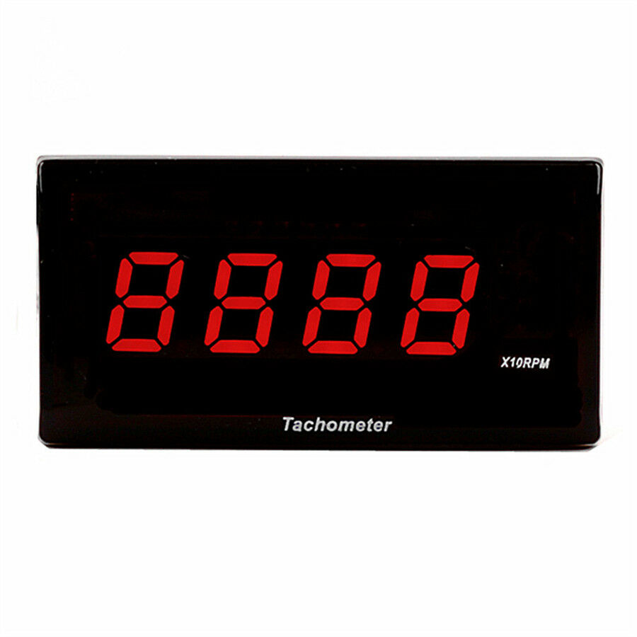 Mini RPM Meter Digital Square LCDDisplay Engine Tach Hour Meter Tachometer Gauge