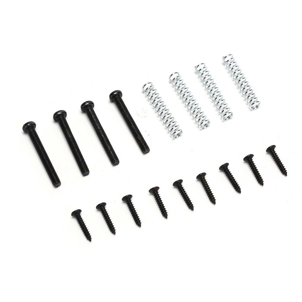 Guitar Humbucker Pickup Ring+Mounting Screws Set Kit Easy Install black colo Lt