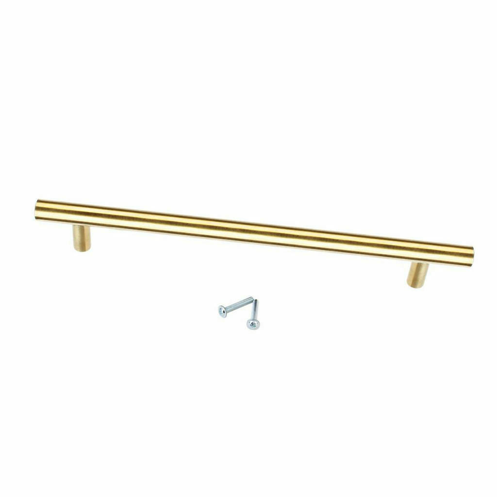 6x Stainless Steel Modern Style Door Handle Cabinet T Bar Drawer Pulls 200mm