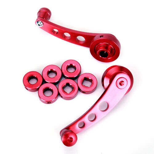 Universal Chrome Plated Billet Car Window Aluminum Winder Pair Crank Handle