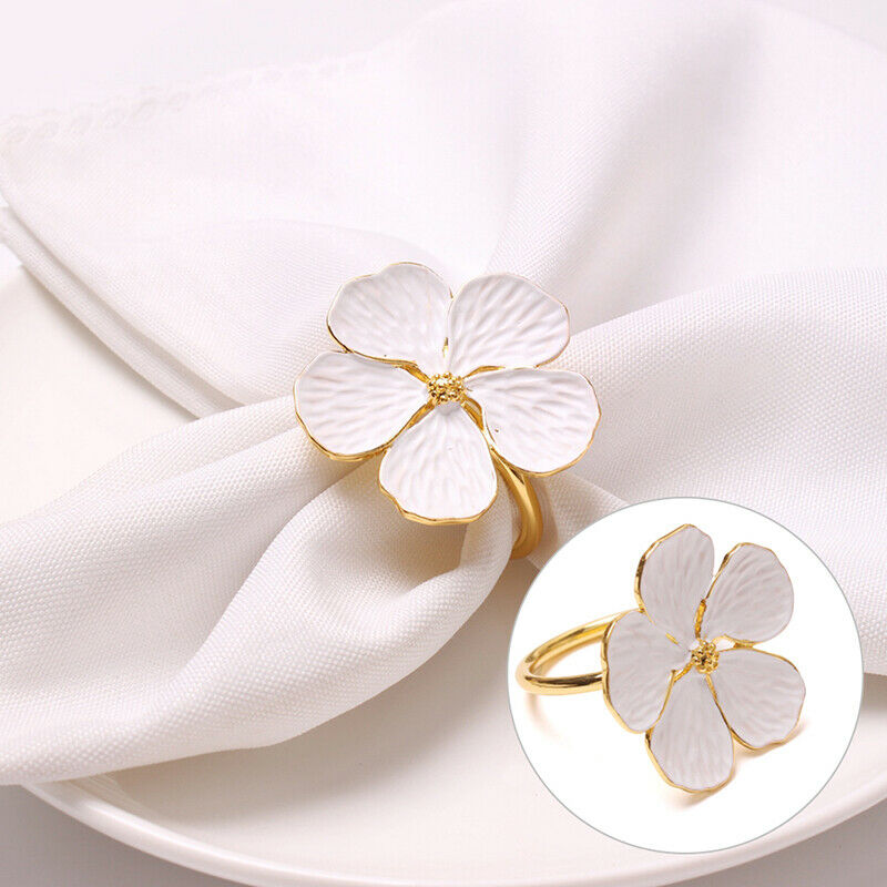 Wedding simple plum napkin napkin 5 petals lucky flower napkin ring napki.l8