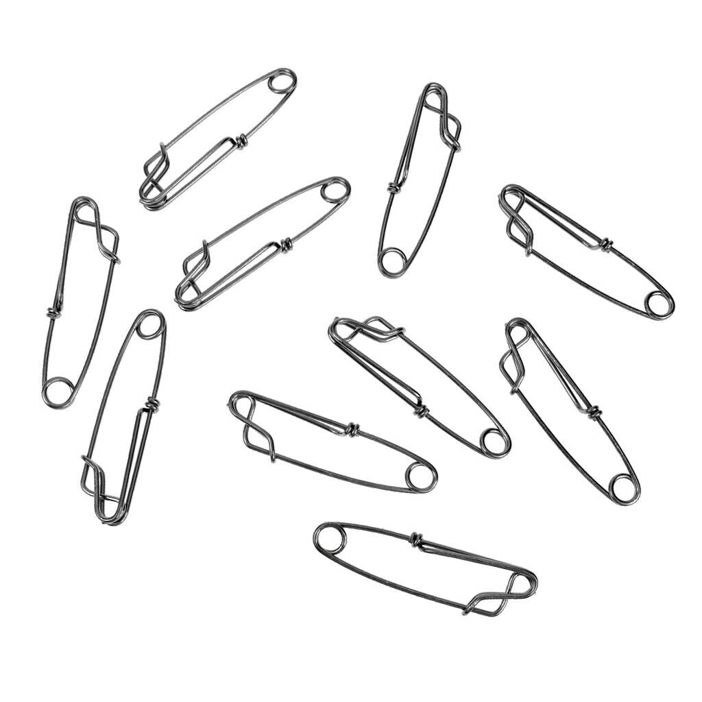 Pack of 10 Longline Snap Clips Branch Hanger Snap Float Line Tuna Clip M