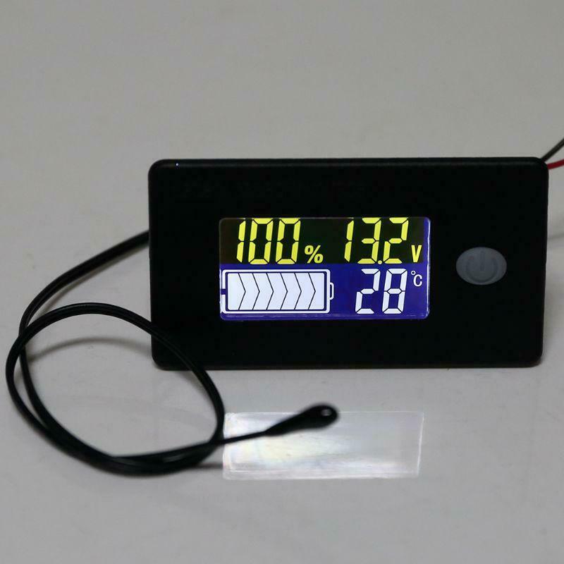 DC 10V~100V Li-ion Lifepo4 Lead acid Battery Capacity Indicator with Alarm Temp