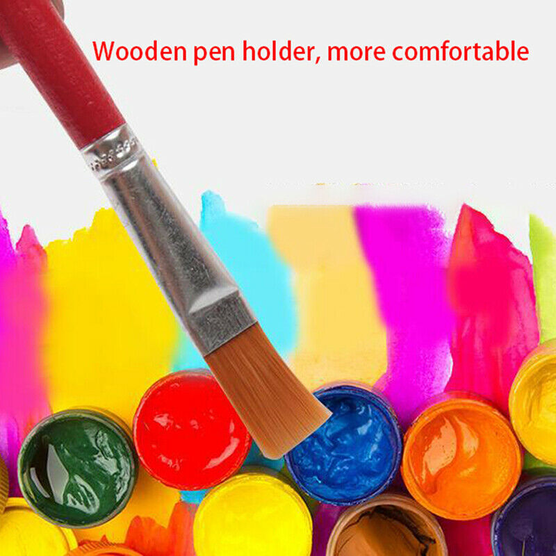 12Pcs/ Set Watercolor Painting Brush Gouache Brushes Hook Line Pen Paint BruDD