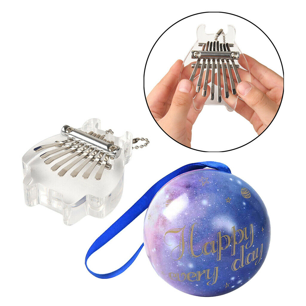 8 Key Acrylic Mini Kalimba High Quality Exquisite Finger Thumb Piano Marimba