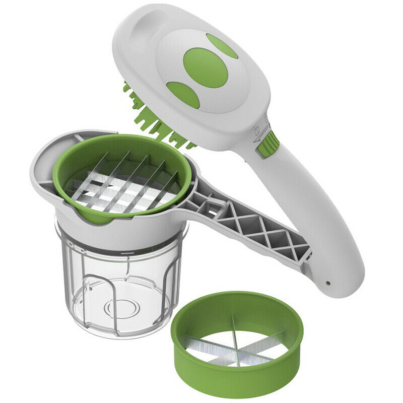 Quick Dicer Vegetable Cutter Set Stainless Steel Chopper Slicer Carrot PotaS Tt