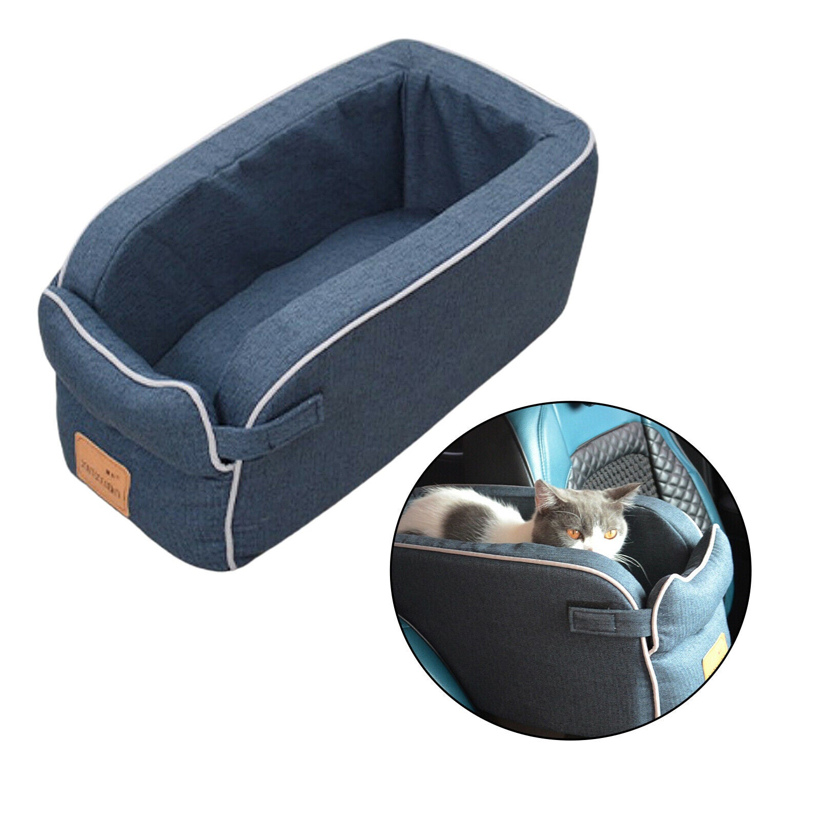 Portable Pet Car Booster Seat with Pillow Breathable Small/Medium Dogs Carrier