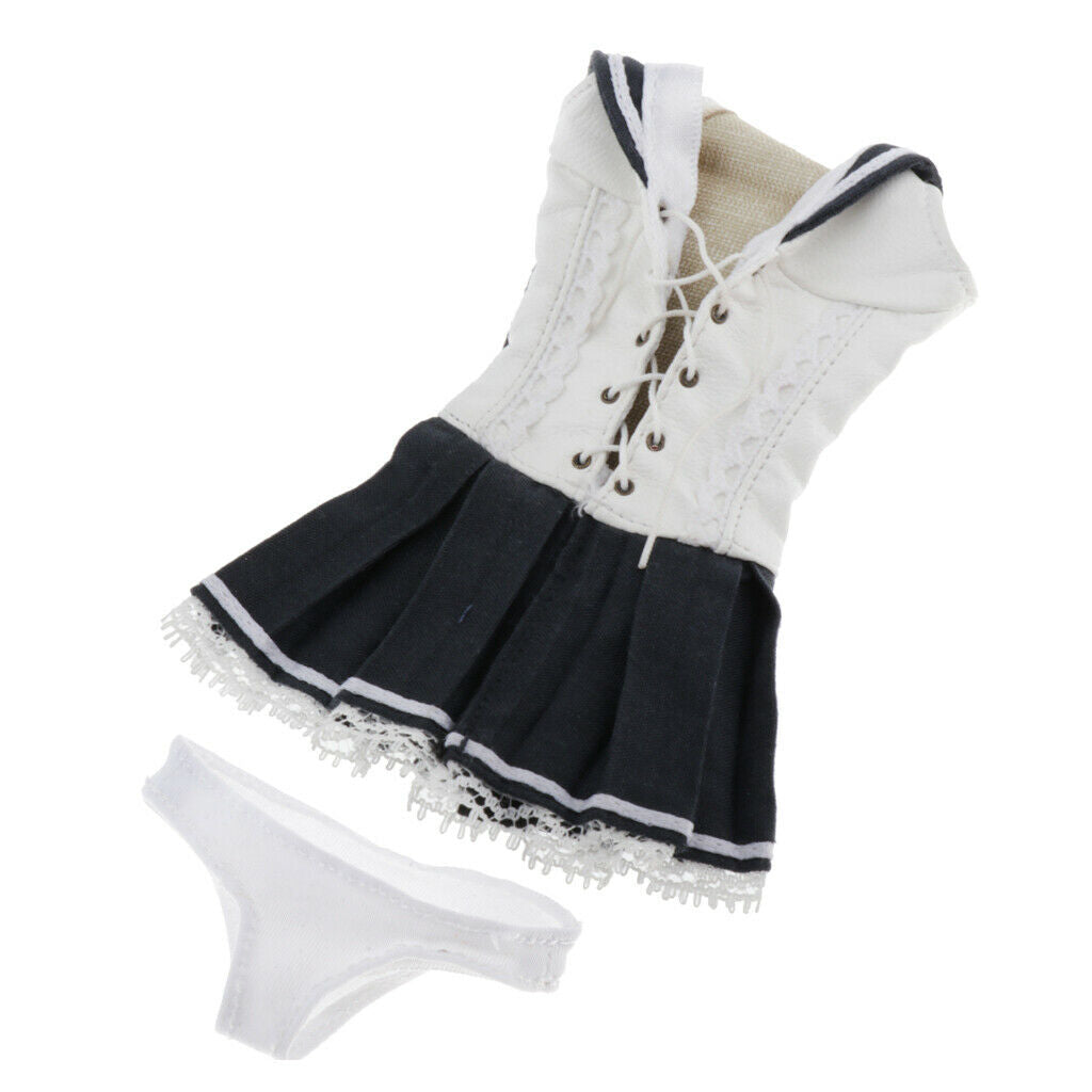 1:6  Female Schoolgirl Uniform Mini Skirt Outfits for 12" Action Figures