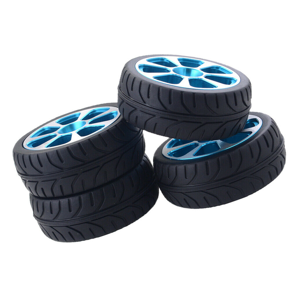 4pc Tires & Wheels for HSP Wltoys ZD Racing HPI Redcat 1/10 RC Car Style-1
