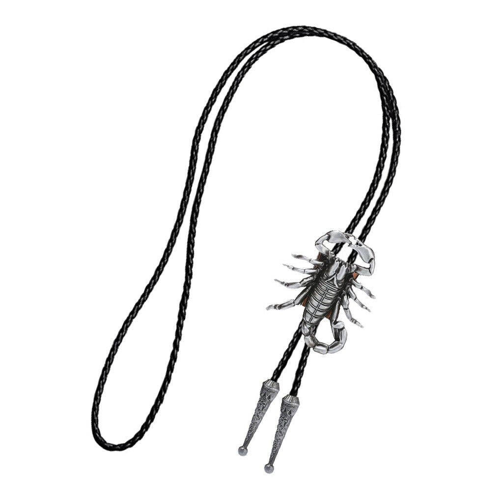 Men's Scorpion Bolo Tie Necklace Western Cowboy Rodeo Tie