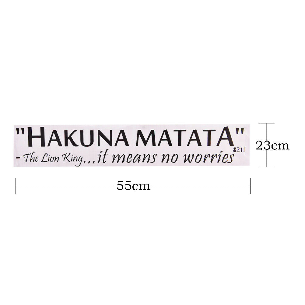 Hakuna Matata No Worry`quote wall decals decorative home decor removable`stic DD