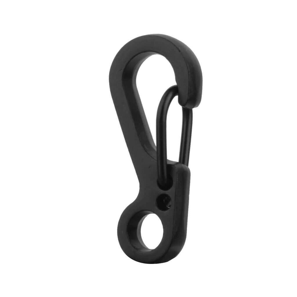 2x 10x Alloy Split Keychain Key Ring Clasp Clips Spring Locking Snap Hook