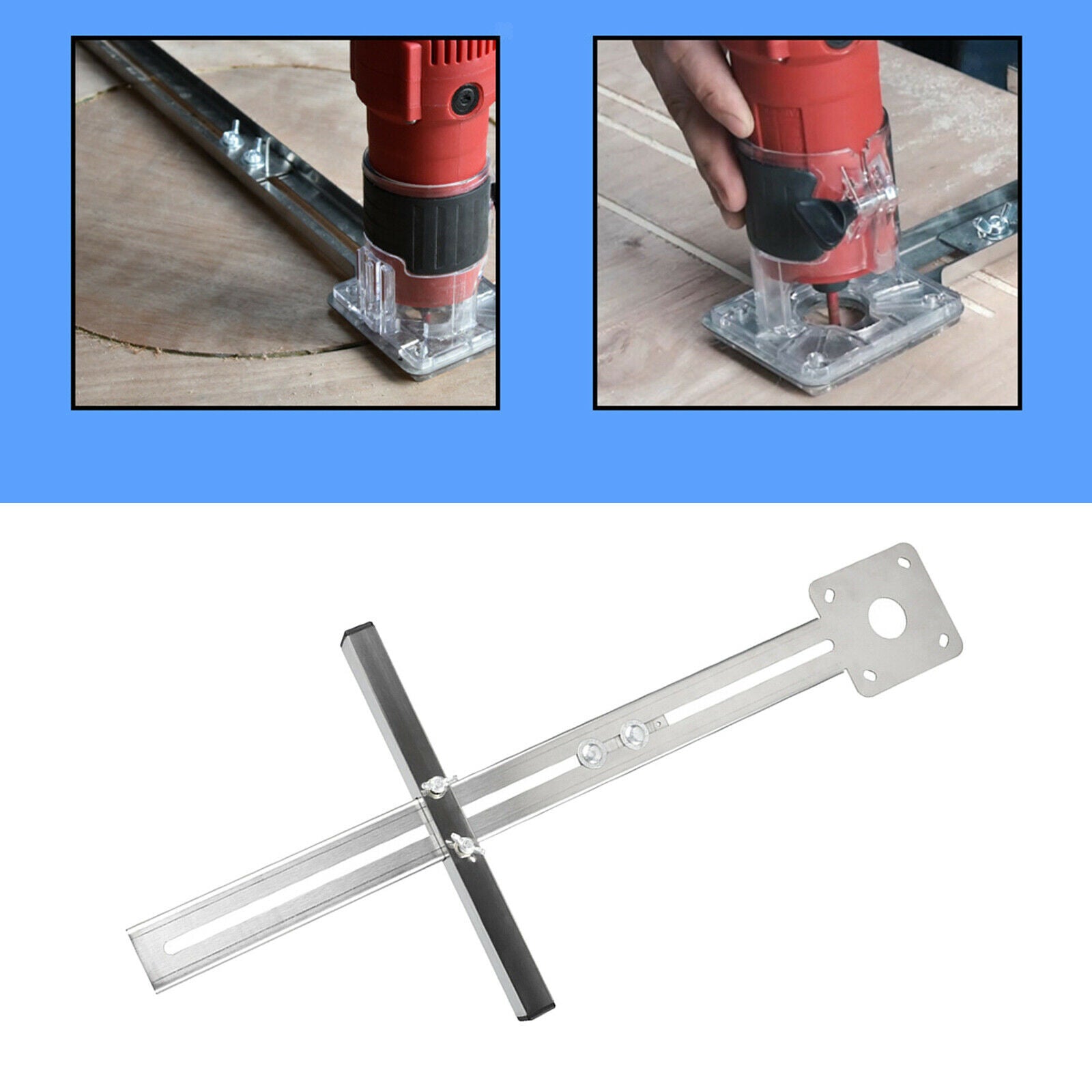 Multifunction Edge Guide Positioning Woodworking Tool for Trimmer Machine