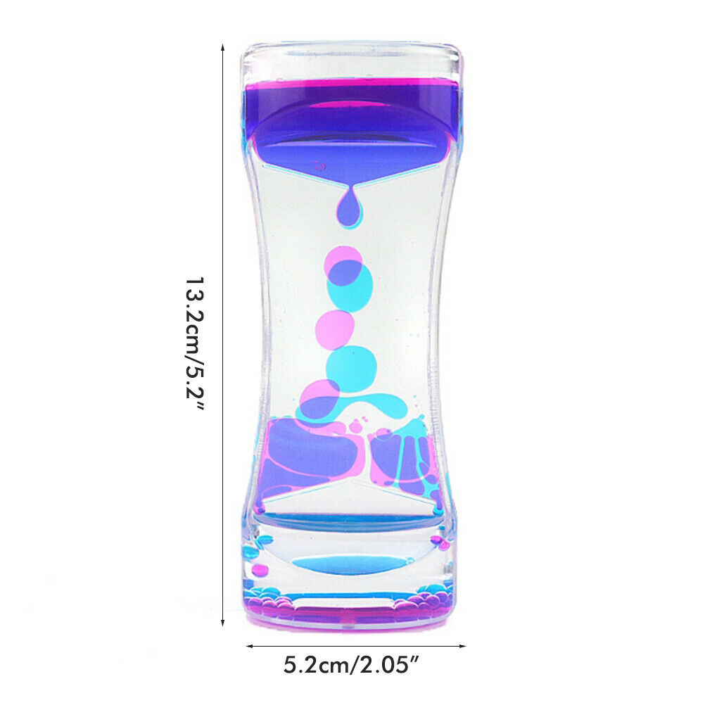 Liquid Timer Anxiety Relief Toys Motion Bubble Timer Oil Hourglass Fidget Toys