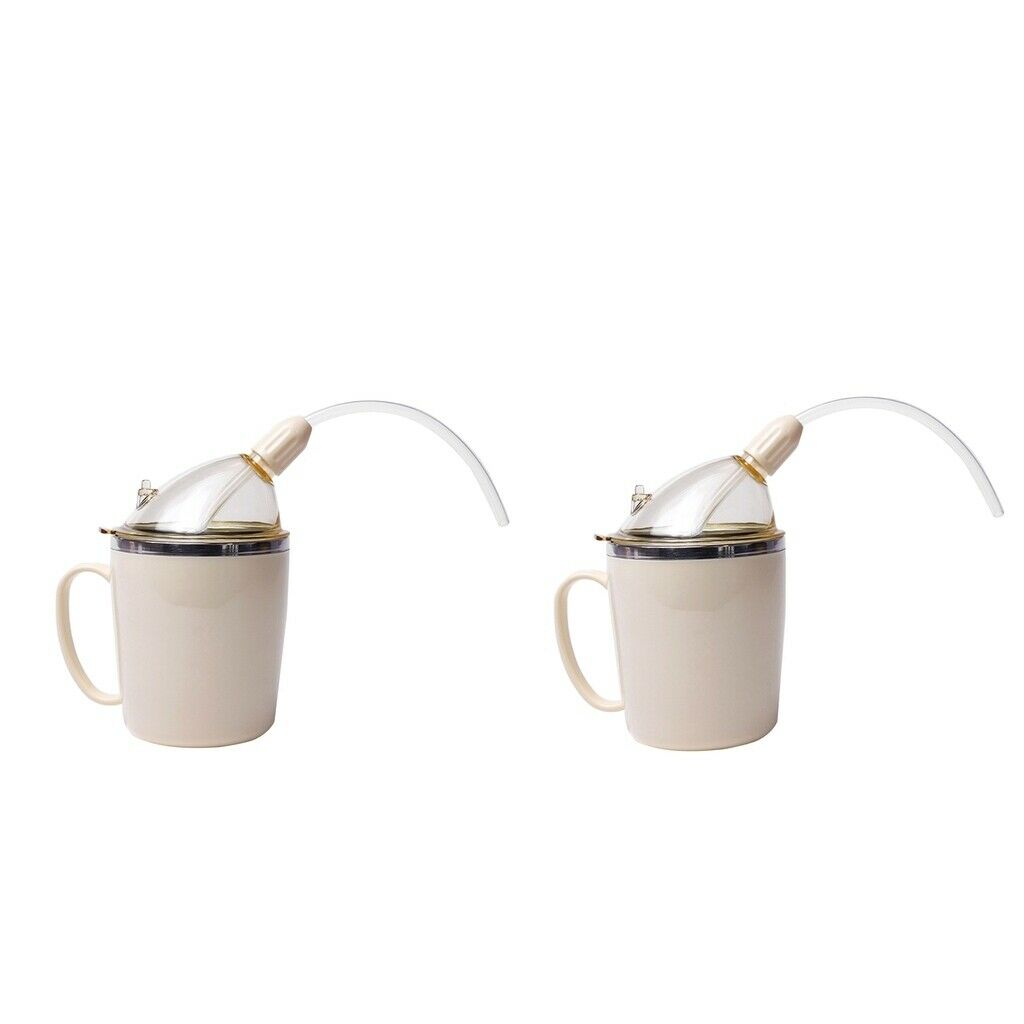 2 Pcs Steel Nursing Cup for Liquid Diet for Elderly Patient parturient