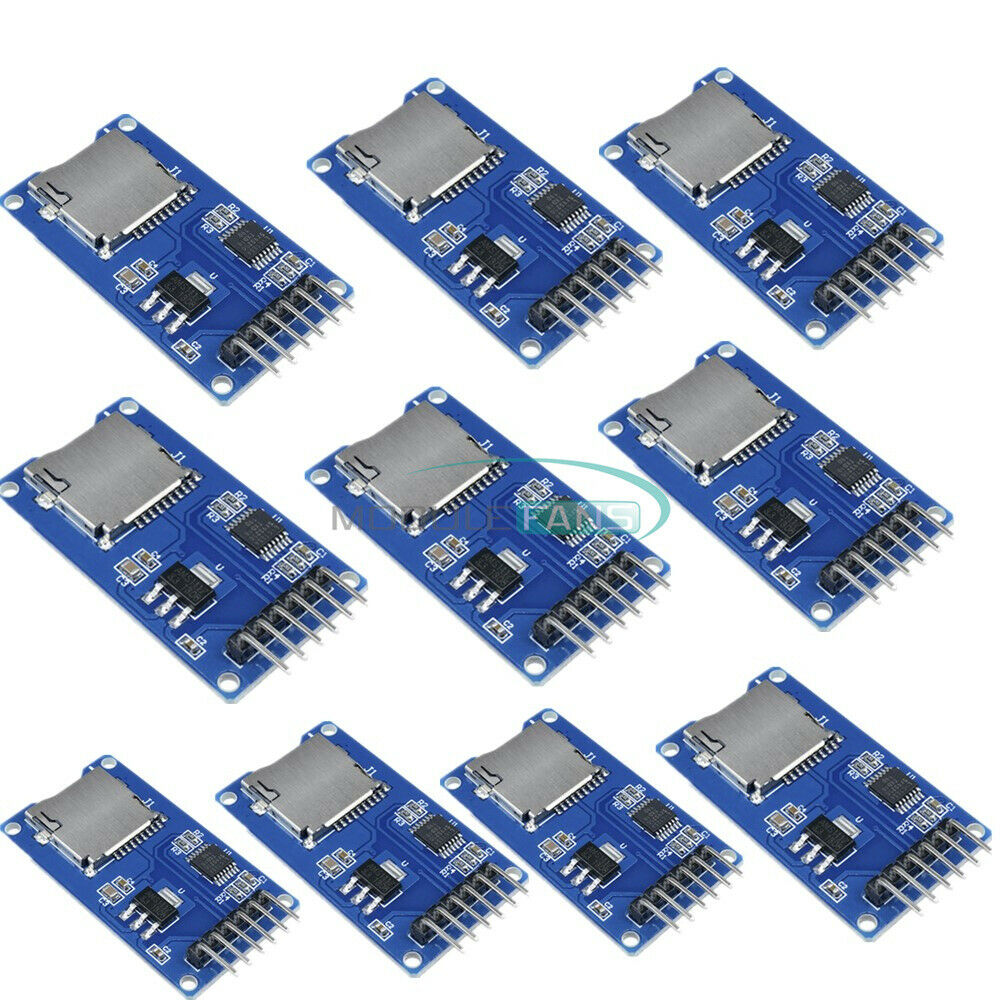 10PCS Micro SD Storage Board SPI SD TF Card Memory Shield Module For Arduino