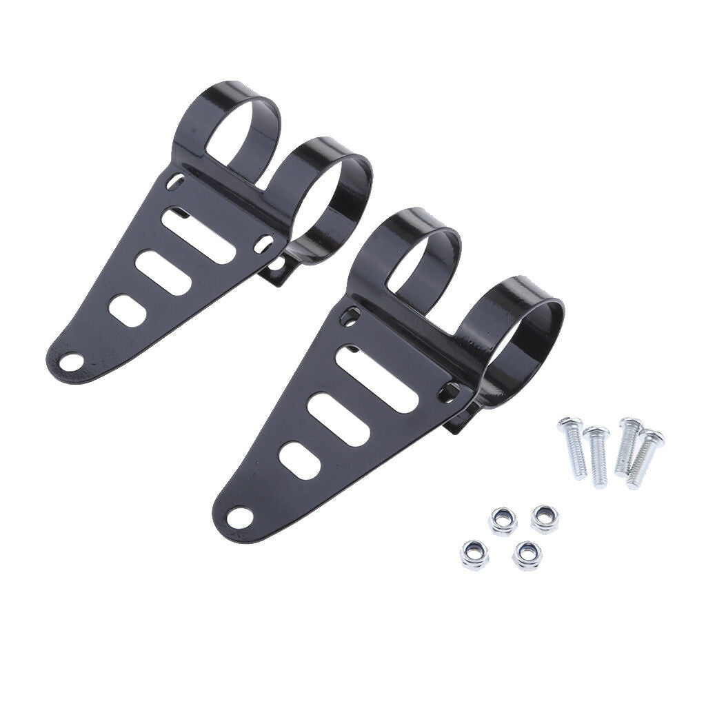 41-43mm Motorcycle Adjustable Headlight Mounting Bracket Head Lamp Holder