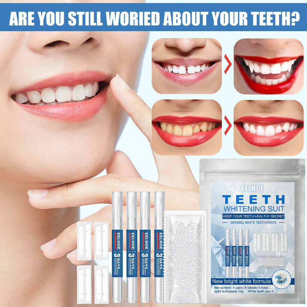 Kit Teeth Stickers Teeth Whitening Pen Teether Whitening Suit Remove Yellow