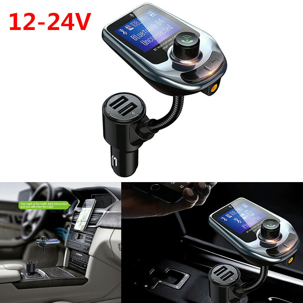 12-24V Car SUV Cigarette Lighter Socket  Dual USB Charger MP3 Player Transmitter