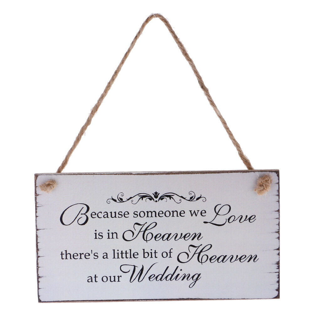 Wooden plaque plaque Because there is someone we love in heaven