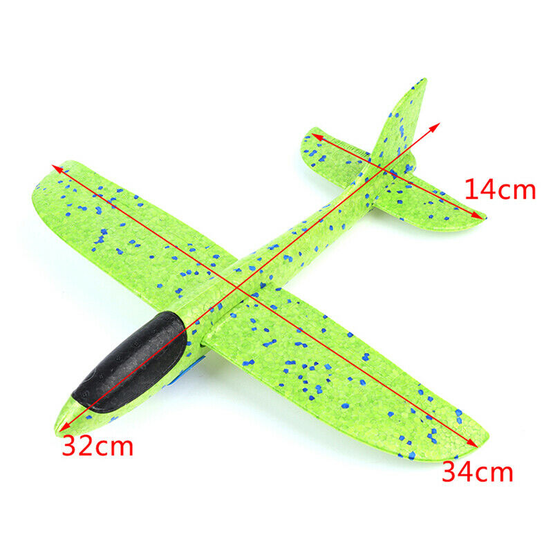 Foam Hand Throw Airplane Rubber Band Ejection Outdoor Launch Glider Pla.l8