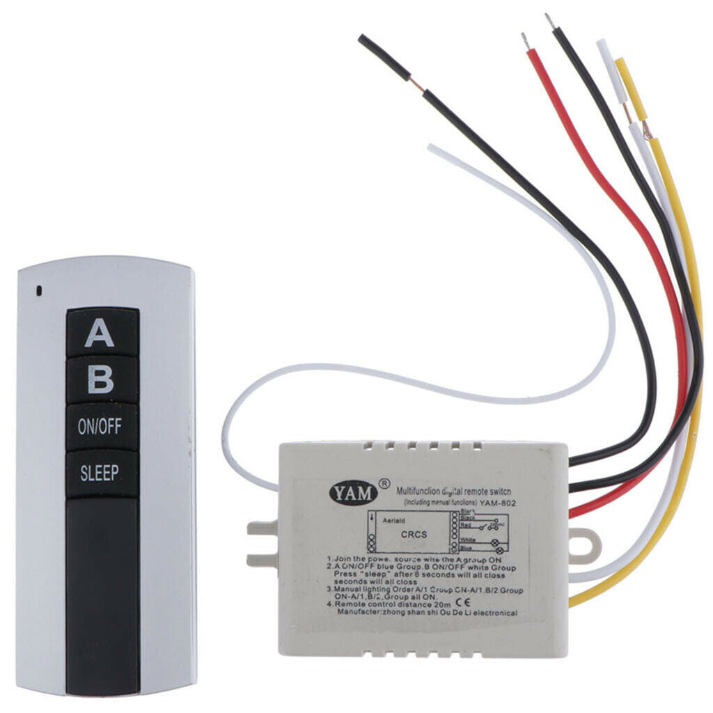 Lamp Light Digital Remote Control Switch For Home Garden Warhouse 2 Way