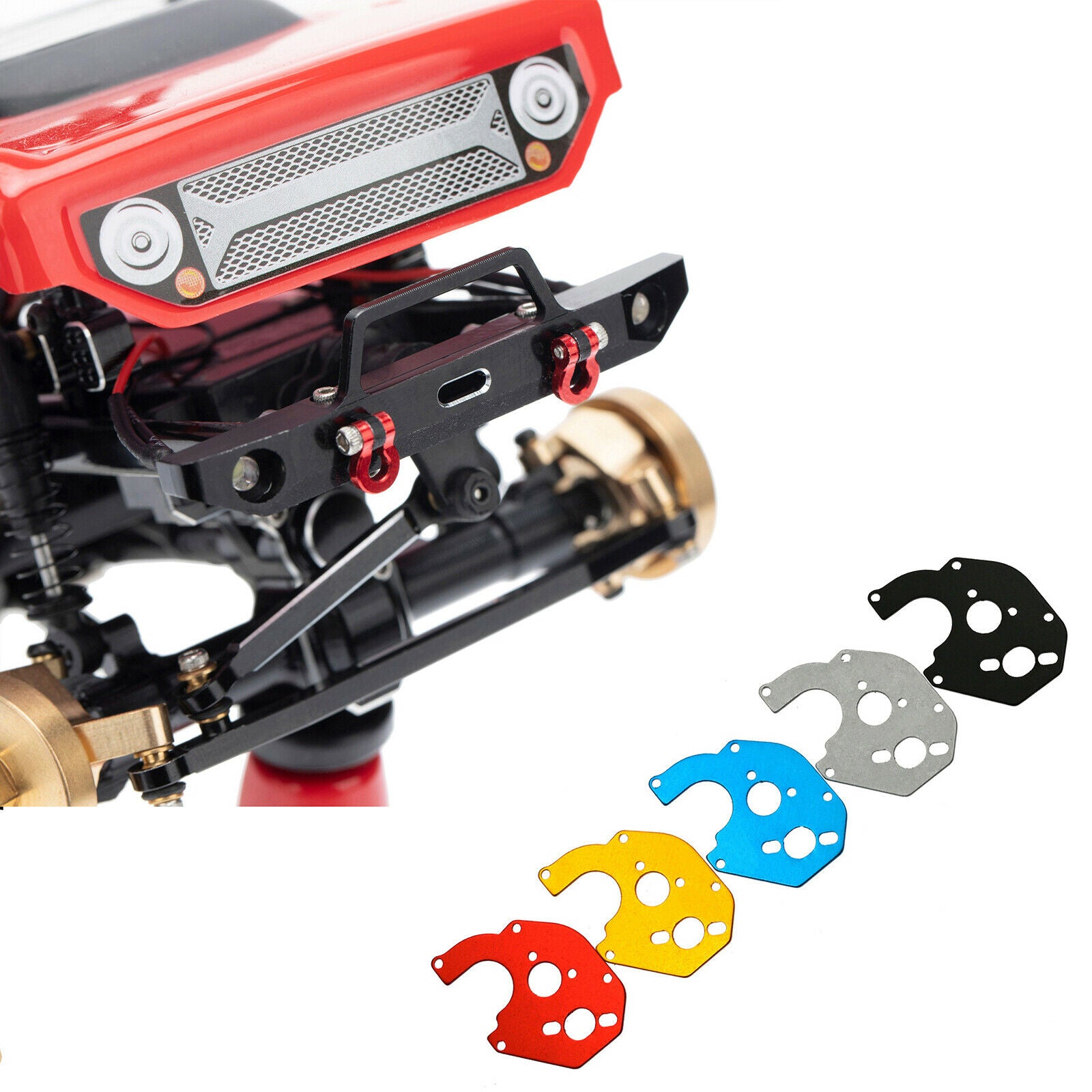 RC Metal   Fixed Bracket Orange for 1/24 Axial SCX24 90081 Climbing
