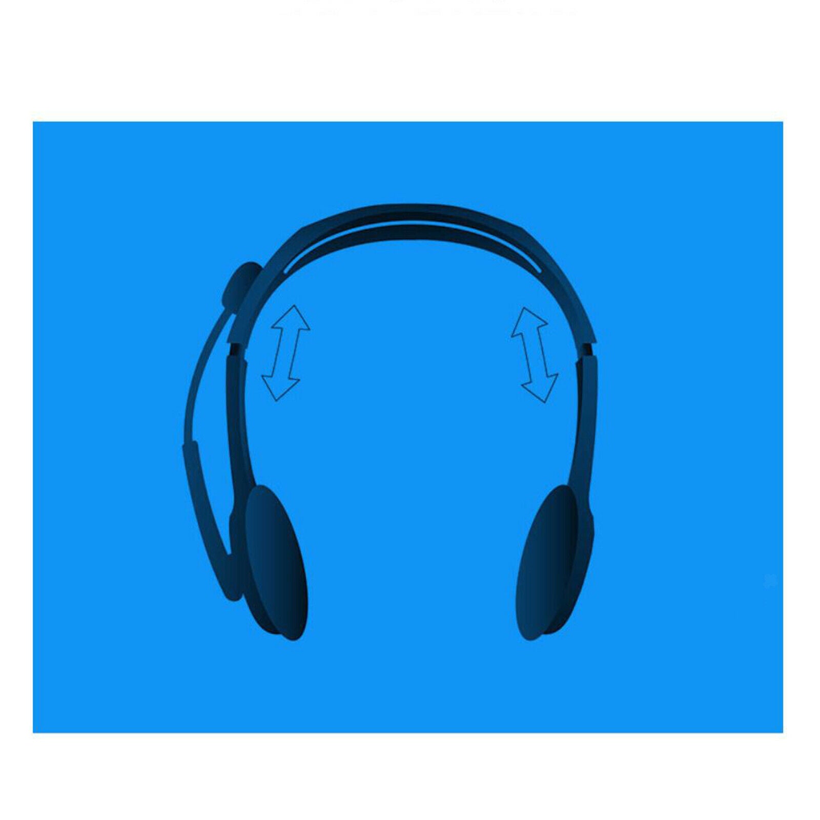 3.5mm Around-Ear Wired Headphone Audio Controls for Computer PC Education