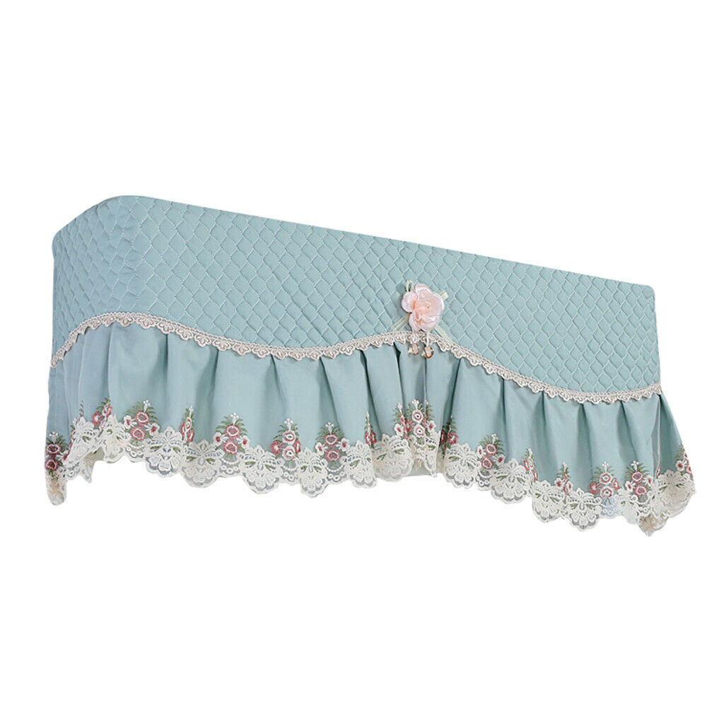 All-inclusive Hanging Air Conditioner Lace Dust Proof Cover Green 92x20CM