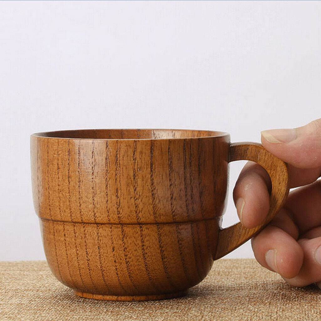 Wood Mug Beer Cup Beer Tankard Handmade Tea Cup Handcrafted Mug 7cm Brown