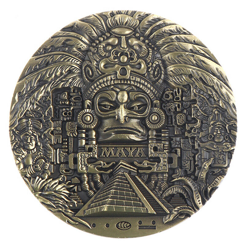 Mayan Calendar Souvenirs Predict Commemorative Coins Art Collection Gifts TPCHA
