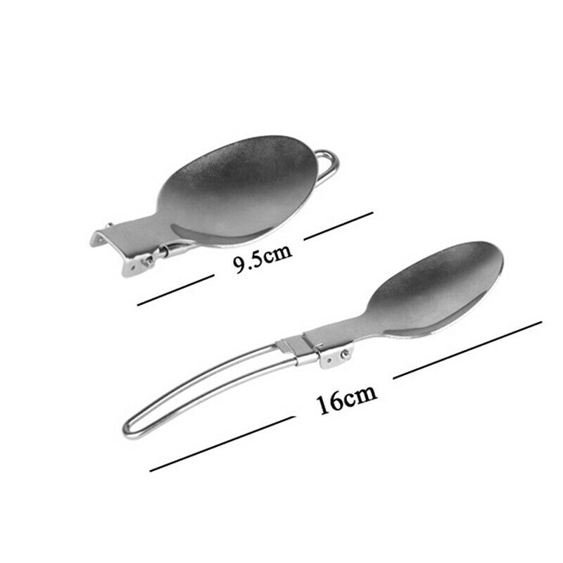 3 pcs 1 set Outdoor Camping Travel Picnic Foldable Stainless Steel Cutlery S KX