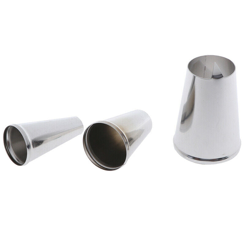 3pcs Peach Nozzle Decorating Pastry Tips Fondant Icing Nozzles Piping Bak.l8