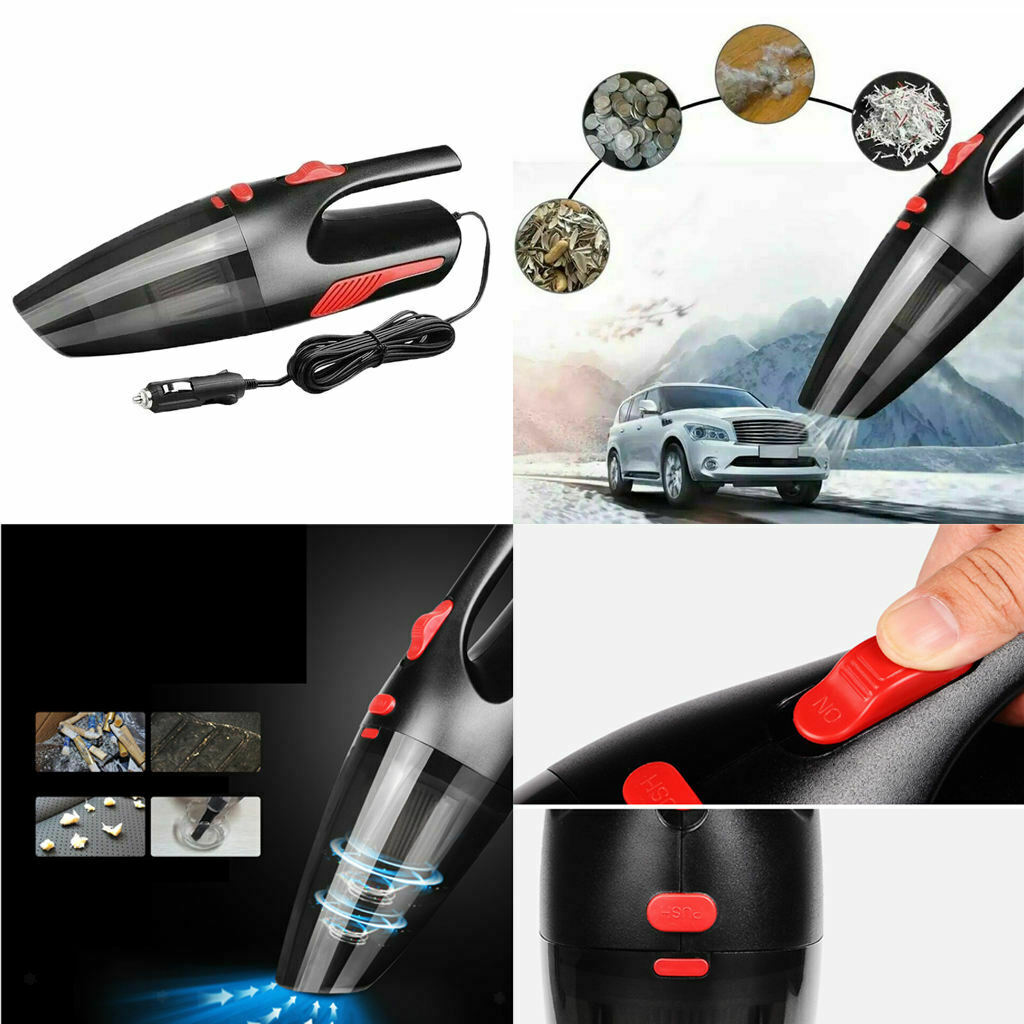 Car Vacuum Cleaner Mini Portable Upright Auto Home Mop Wet & Dry 120W NEW