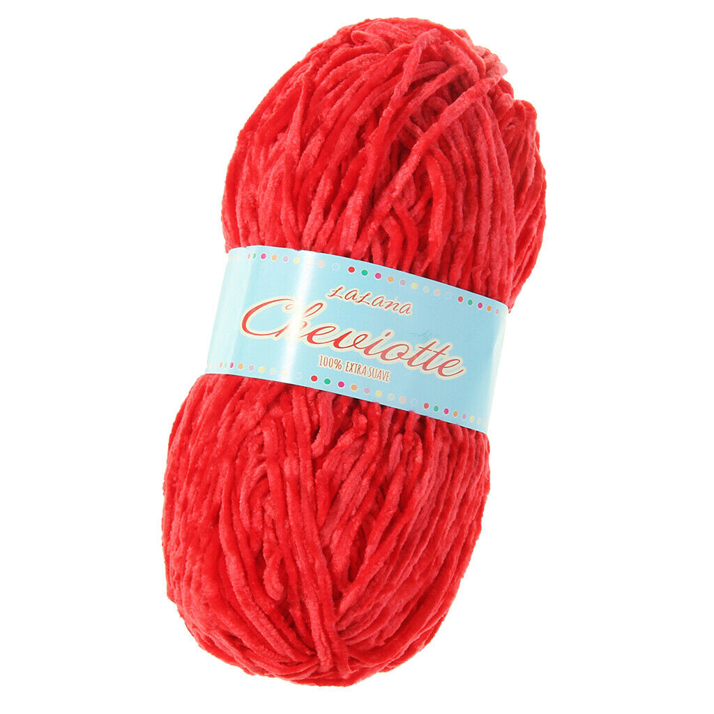 83g Soft Chenille Wool Yarn Velvet Thread for Sweater Scarf Hat Blankets 5#