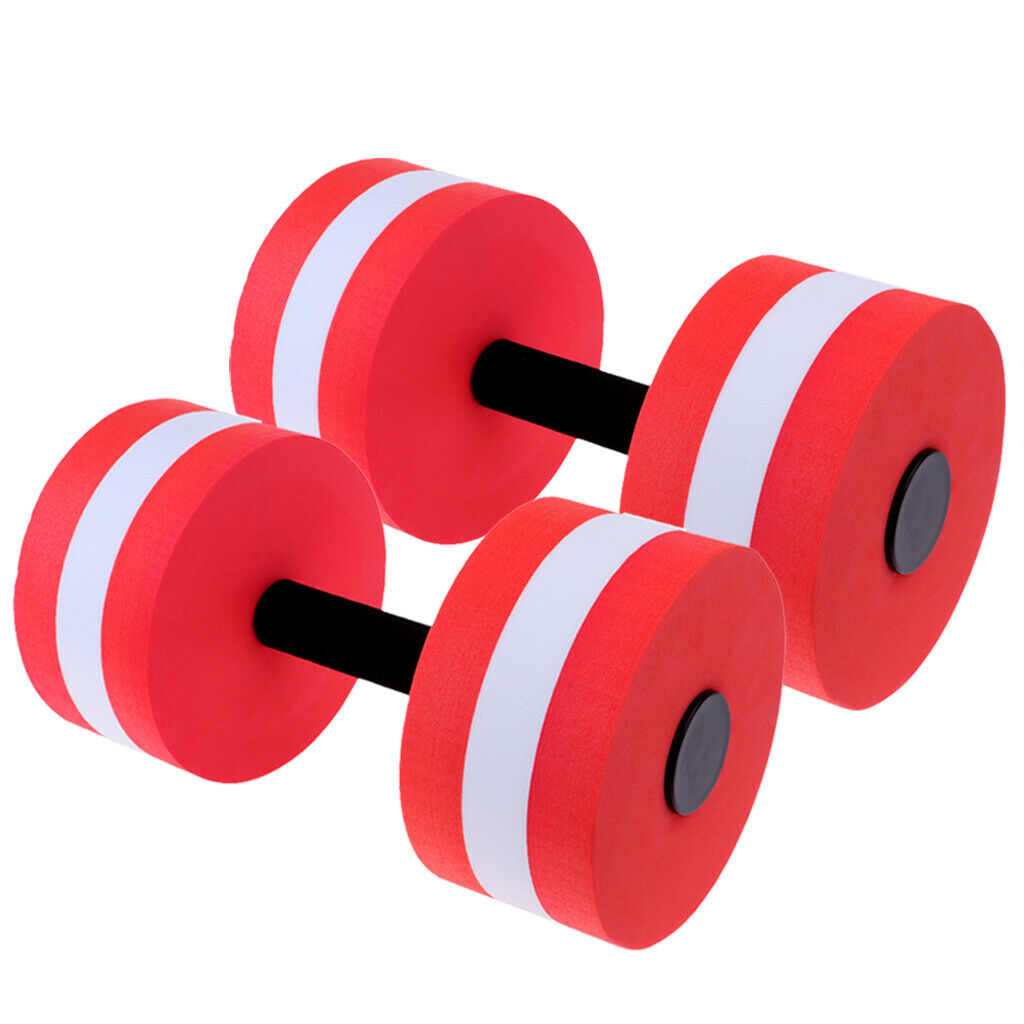 Set of 2 EVA Water Aerobics Dumbbell Barbell Girls Equipment Accessories