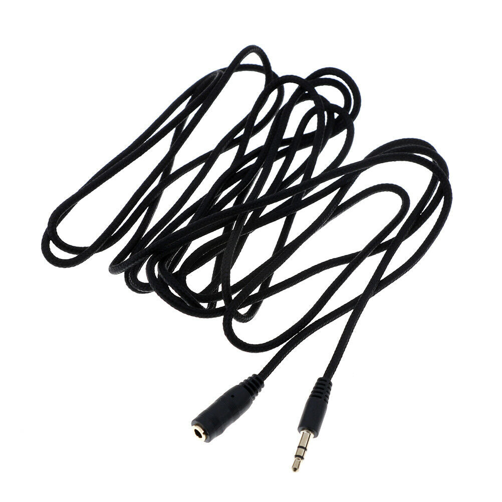 3.5mm female--male aux stereo audio headphones extension cable lead cord wirN Ad