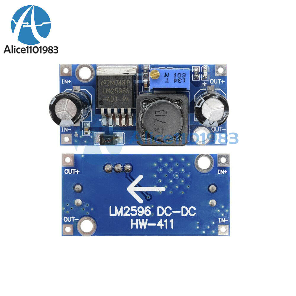 5Pcs DC-DC Buck Converter Step Down Module LM2596 Power Supply Output 1.23V-30V