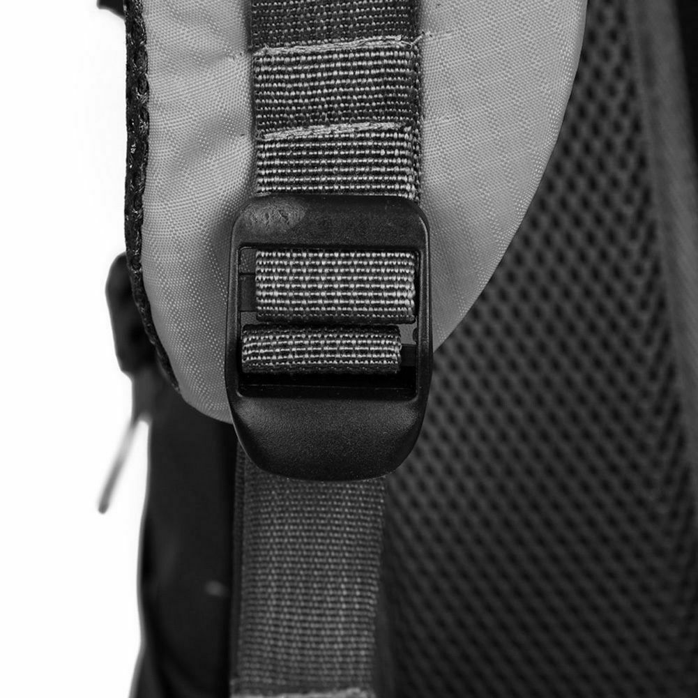 Outdoor Hiking Camping Waterproof  Nylon Rucksack Backpack Bag - Black