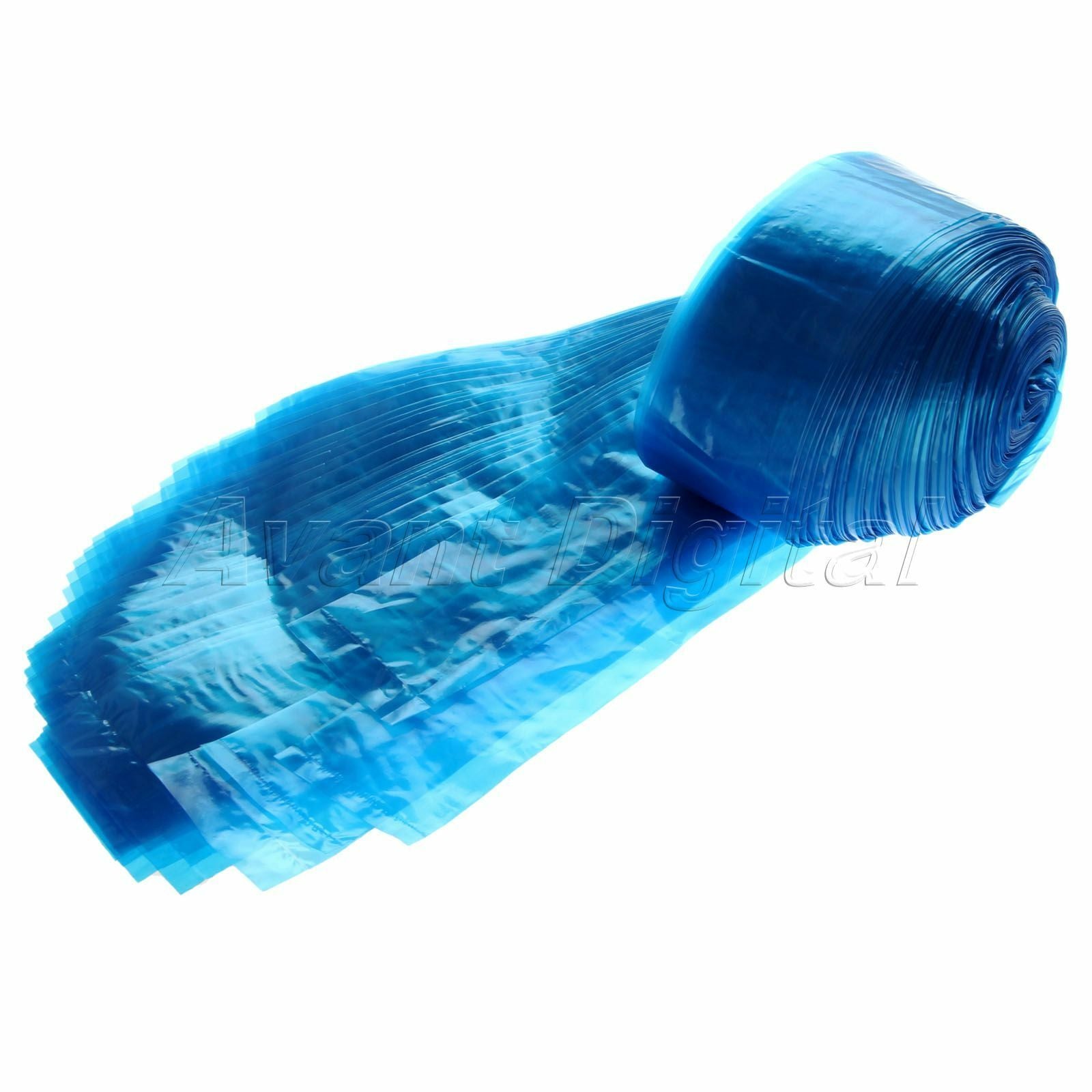 125X Disposable Tattoo Clip Cord Sleeves bags Blue for Tattoo Machine Keep Tidy