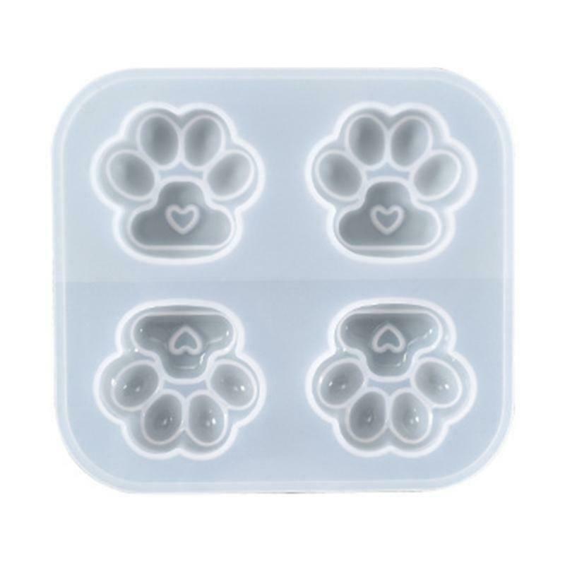 Clear DIY Keychain Pendant Jewelry Crafting Mould for Valentine Love Gift Craft
