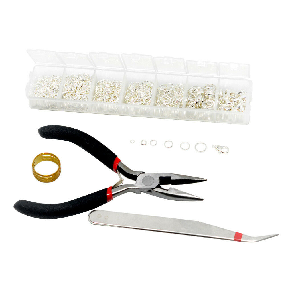 Jewelry Making Starter Kit Jewelry Tool Set Silvewhite Open Jump Ring Clasps