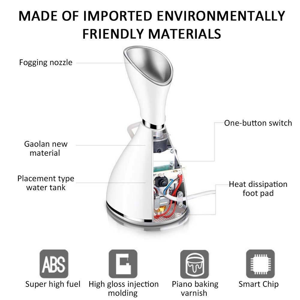Face Facial Steamer Nano Steam Ionic Humidifier Kit for Home Face Sauna UK